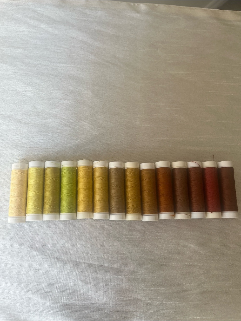 NEW Vintage Ackermann Sewing Thread Lot - 14 Spools Earth Tones